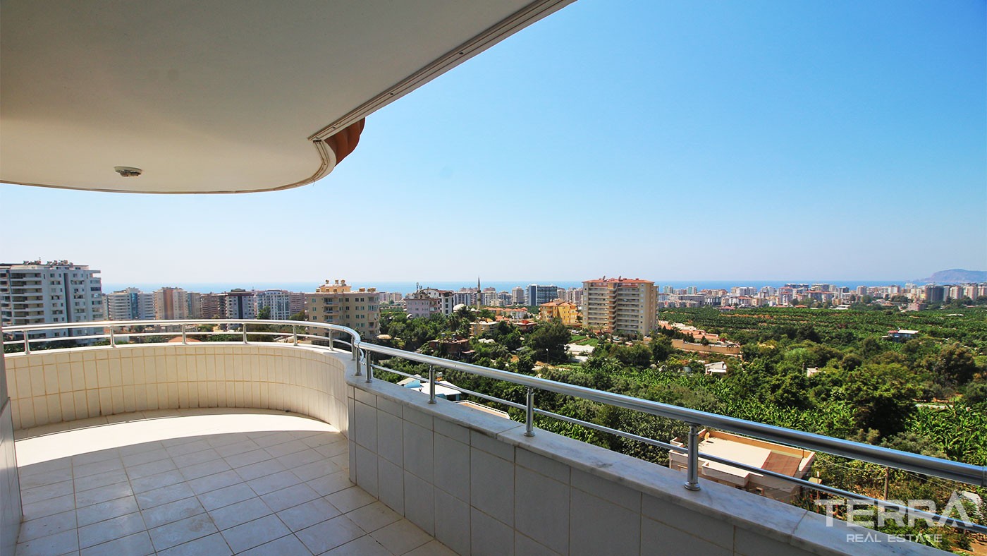 Sea & City View Apartment in Mahmutlar Alanya with Rich Facilities - 28186