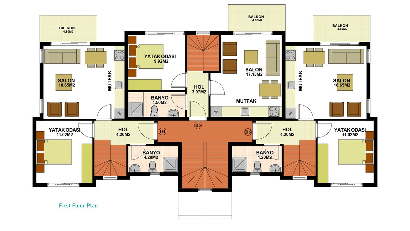 Fethiye Modern Apartments Located 100 m from Hisarönü City Center - 28256