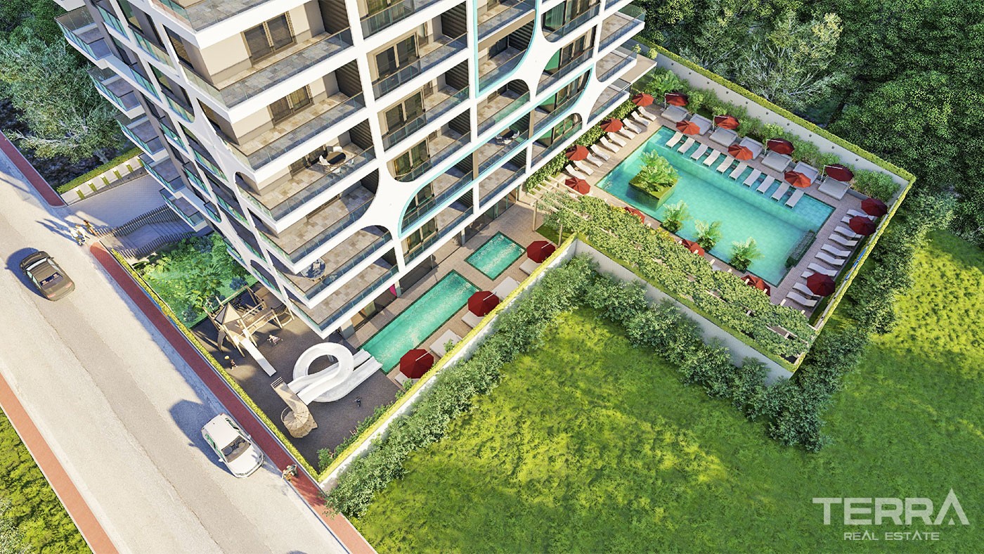 Appartements Elégants Dans une Résidence Neuve à Alanya Mahmutlar - 28296