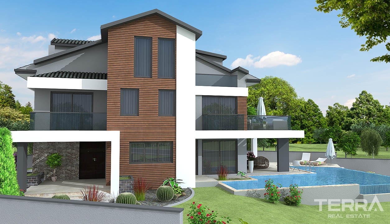 Maison Avec 4 Chambres et Large Terrain Privé à Ovacık Fethiye - 28334