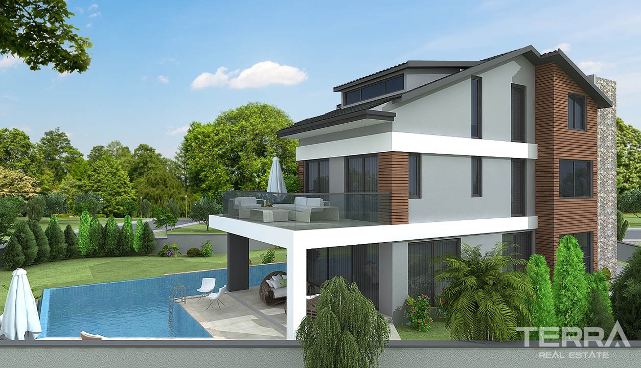 Maison Avec 4 Chambres et Large Terrain Privé à Ovacık Fethiye - 28335