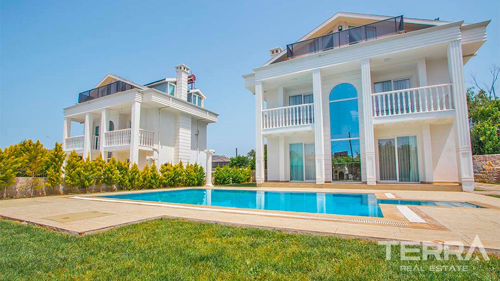 Villen mit Bergblick zum Verkauf in Hisarönü Fethiye mit privatem Pool - 28401