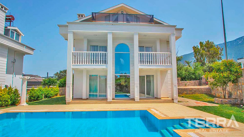Villen mit Bergblick zum Verkauf in Hisarönü Fethiye mit privatem Pool - 28402