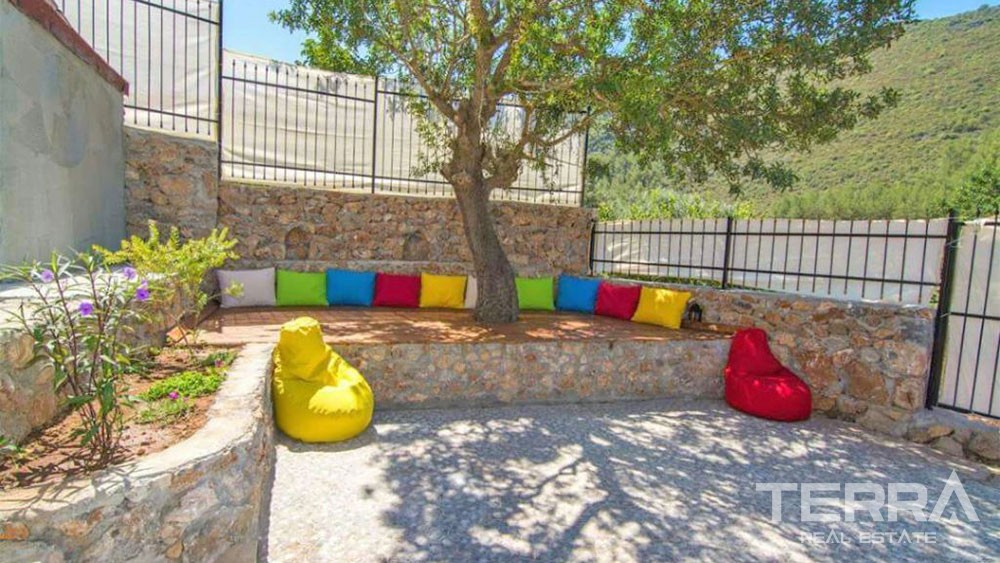 Mountain-view Stonehouse for sale in Fethiye Kayaköy Fully Furnished - 28554