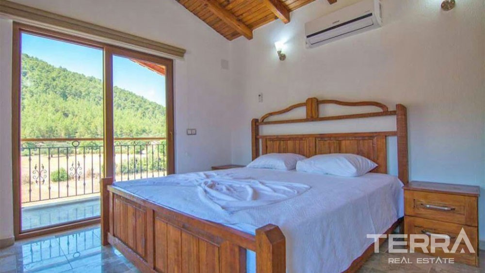 Mountain-view Stonehouse for sale in Fethiye Kayaköy Fully Furnished - 28559