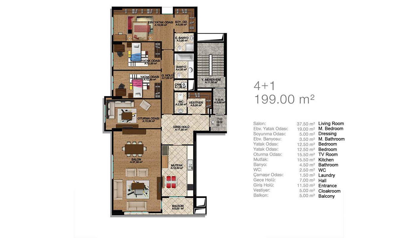Ready Apartments for Sale on the European side of Istanbul Başakşehir - 28868