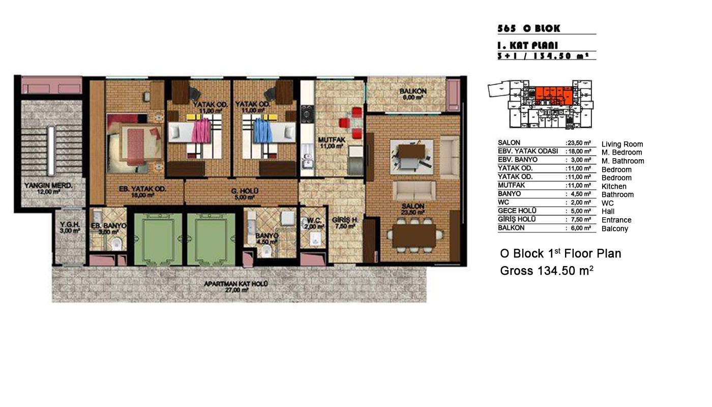 Ready Apartments for Sale on the European side of Istanbul Başakşehir - 28870