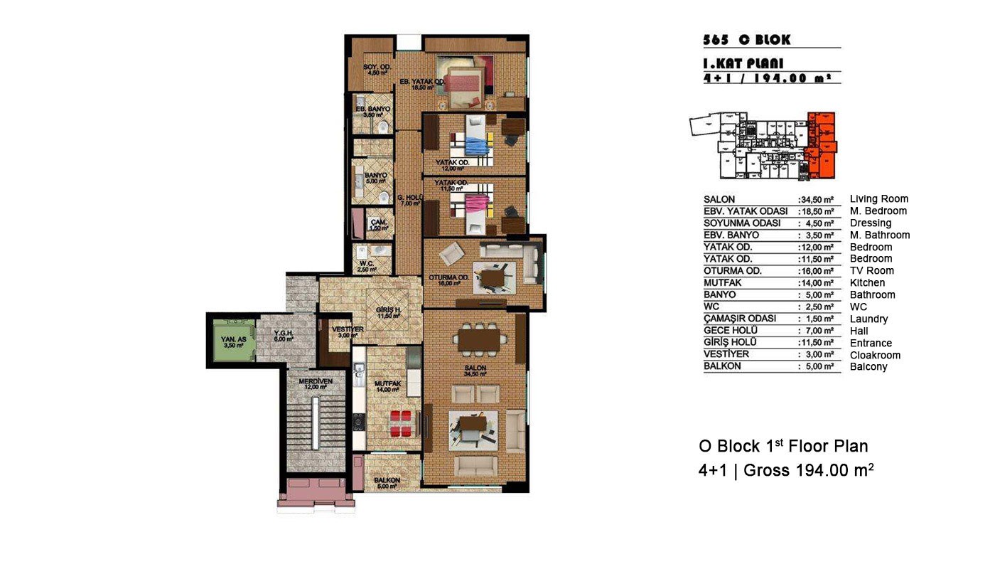 Ready Apartments for Sale on the European side of Istanbul Başakşehir - 28873