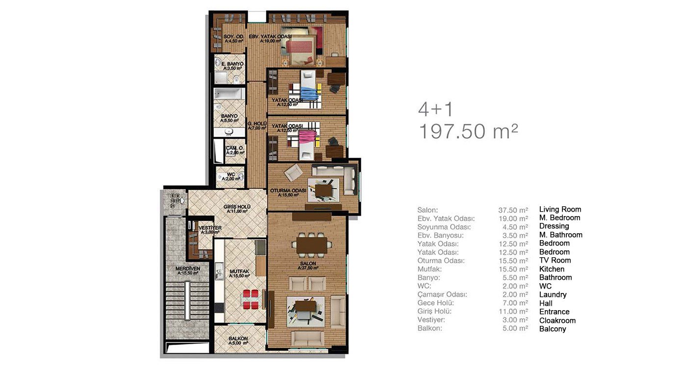 Ready Apartments for Sale on the European side of Istanbul Başakşehir - 28874