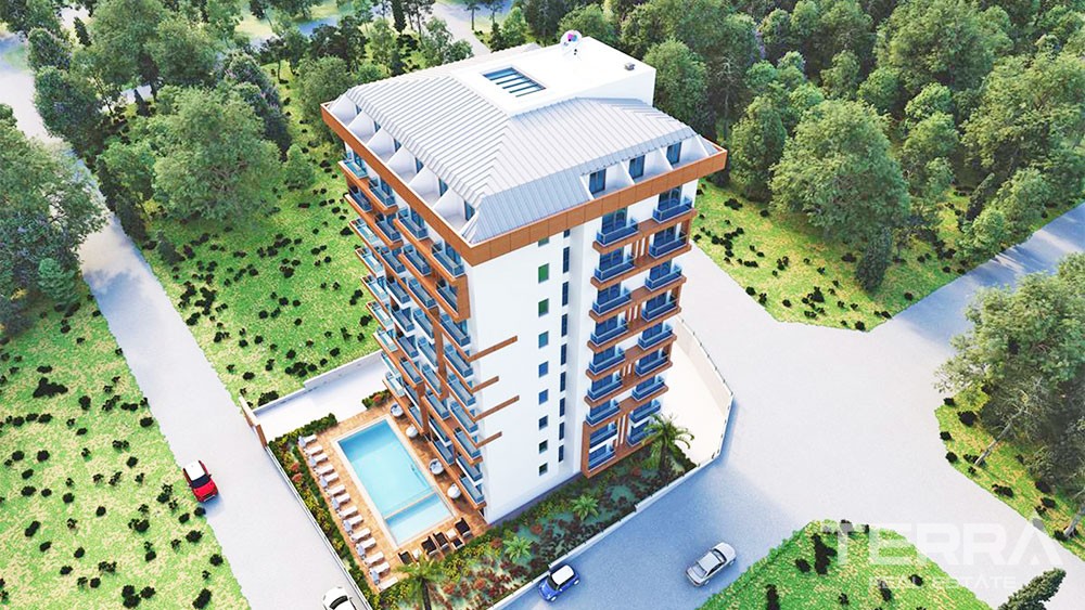 Mountain View 1 Schlafzimmer Apartments in Alanya Mahmutlar - 28900