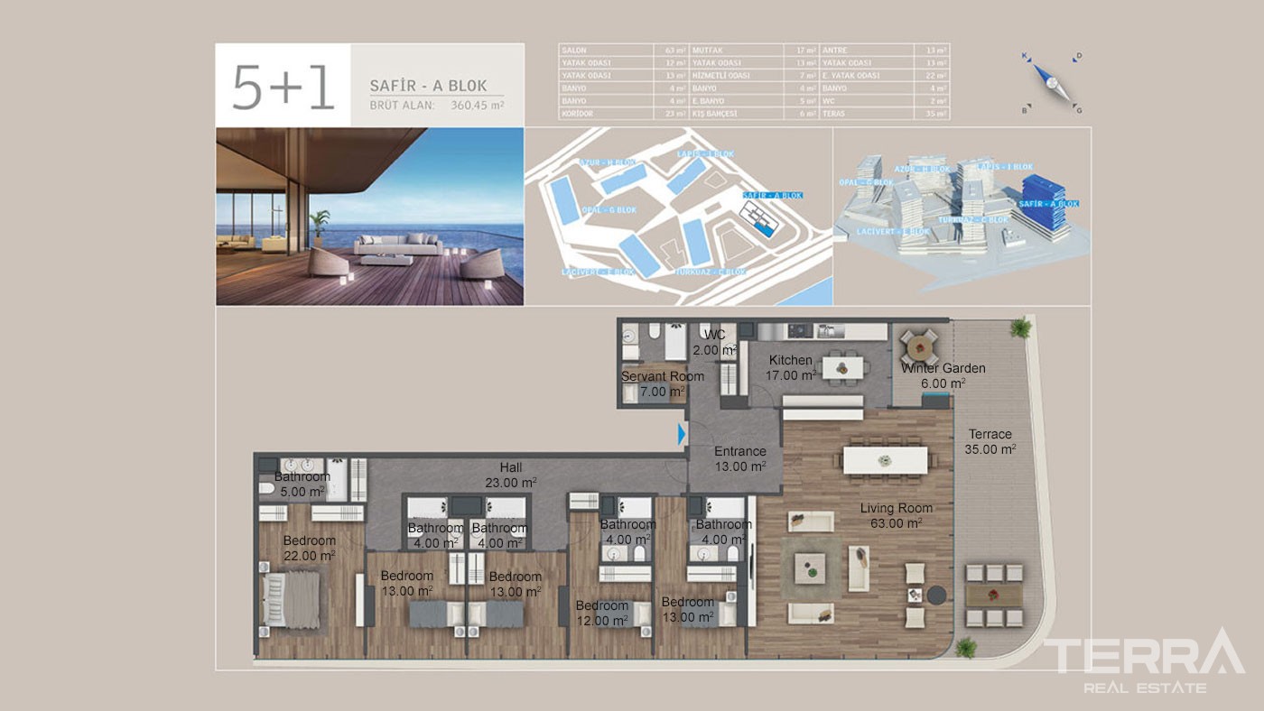 Seafront Apartments with Rich Facilities in Yedi Mavi in Istanbul - 29186