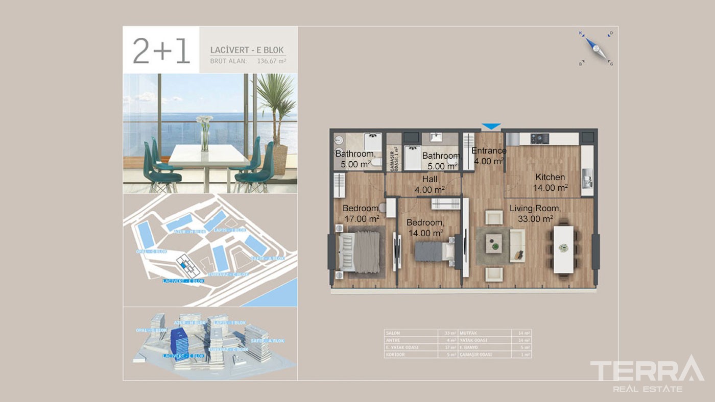 Seafront Apartments with Rich Facilities in Yedi Mavi in Istanbul - 29192