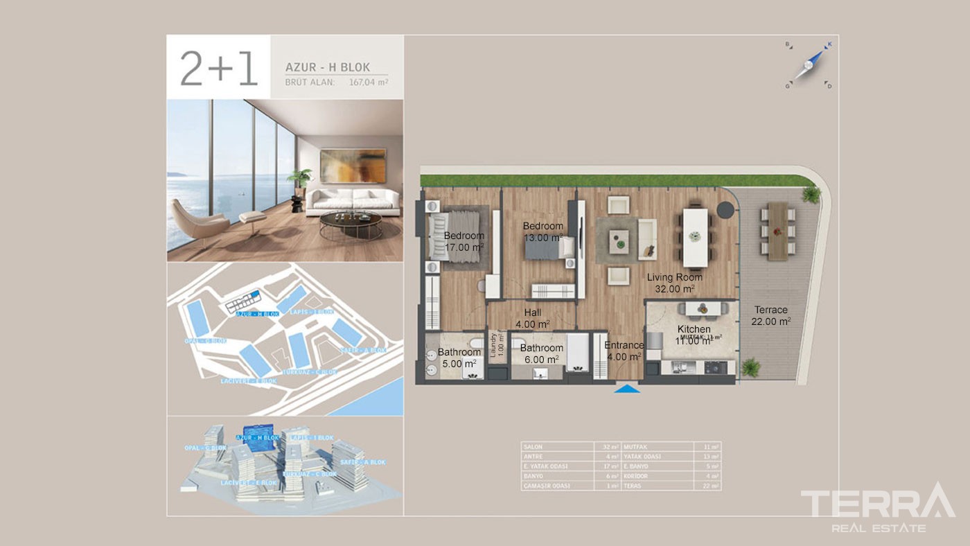 Seafront Apartments with Rich Facilities in Yedi Mavi in Istanbul - 29193