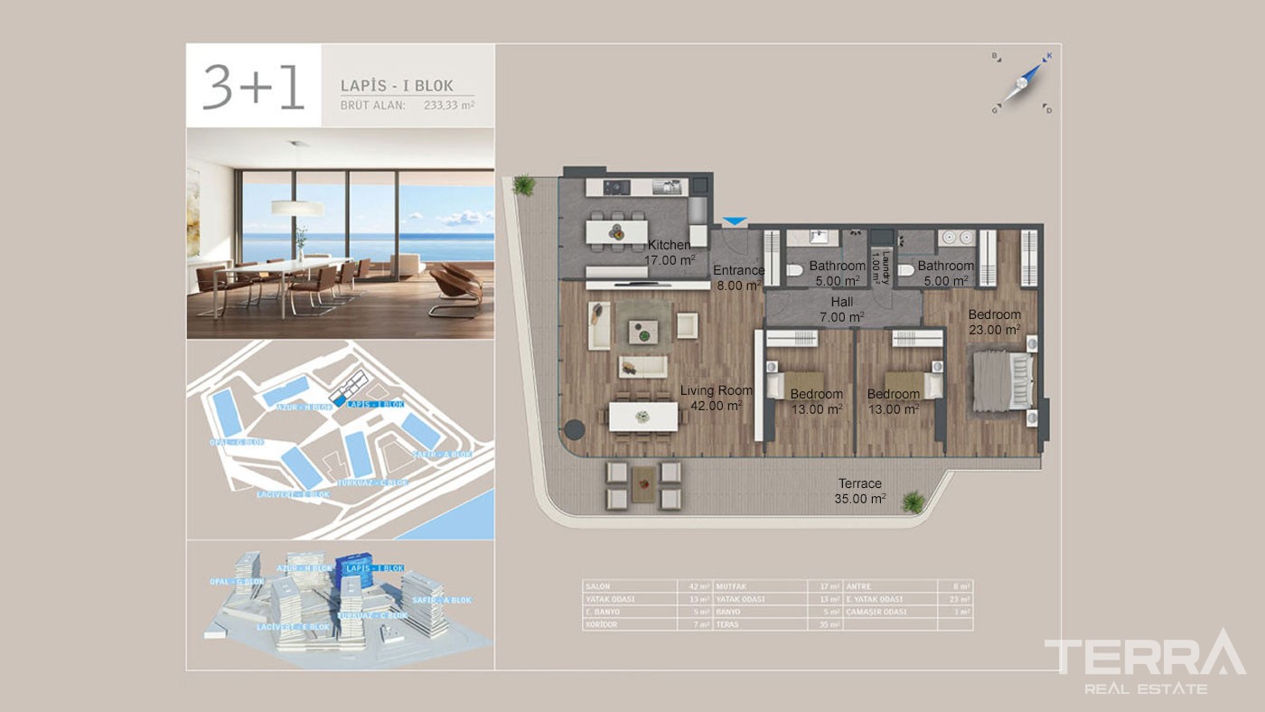 Seafront Apartments with Rich Facilities in Yedi Mavi in Istanbul - 29198