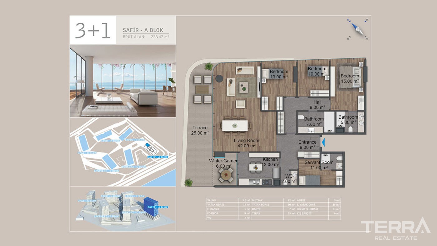 Seafront Apartments with Rich Facilities in Yedi Mavi in Istanbul - 29199