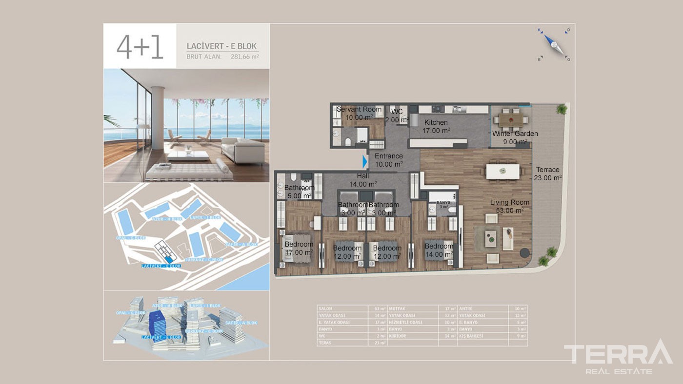 Seafront Apartments with Rich Facilities in Yedi Mavi in Istanbul - 29201