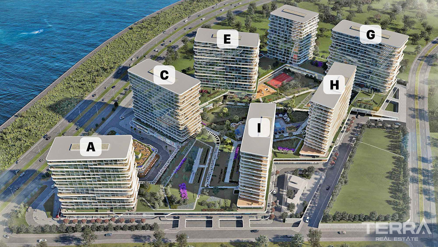 Seafront Apartments with Rich Facilities in Yedi Mavi in Istanbul - 102069