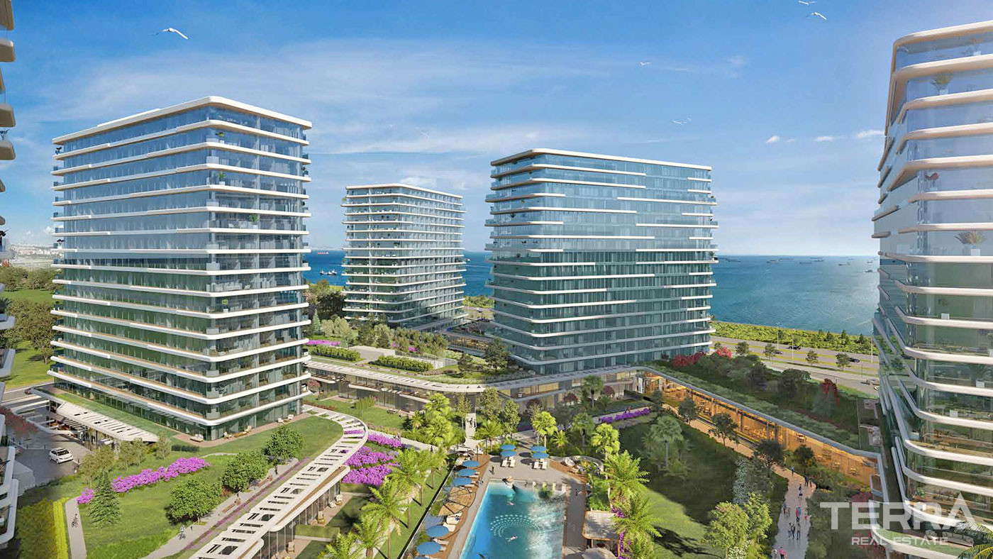 Seafront Apartments with Rich Facilities in Yedi Mavi in Istanbul - 102080