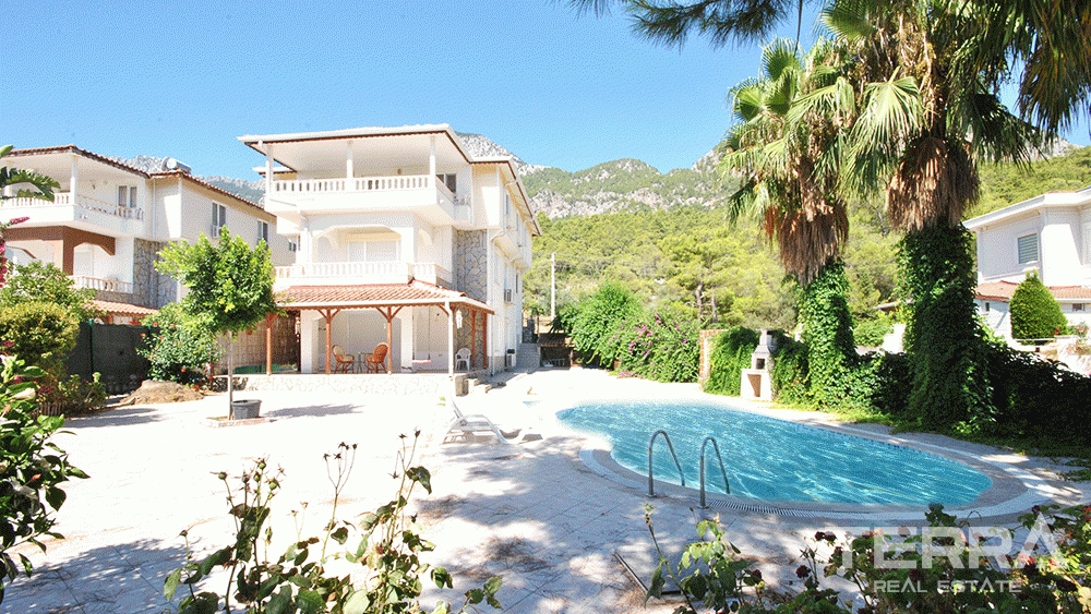 Sea & Mountain View Villa for Sale in Göynük Kemer near the Beach - 29246
