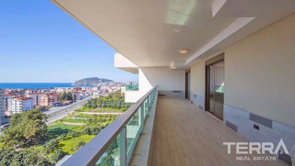 Sea & City View Luxury Penthouse Apartment in Cikcilli Alanya - 29271