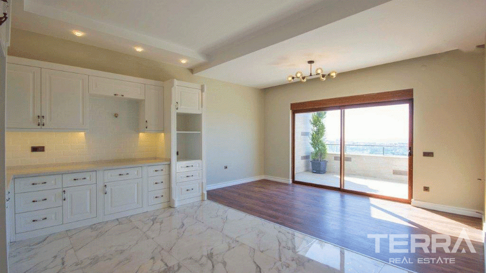 Sea & City View Luxury Penthouse Apartment in Cikcilli Alanya - 29304