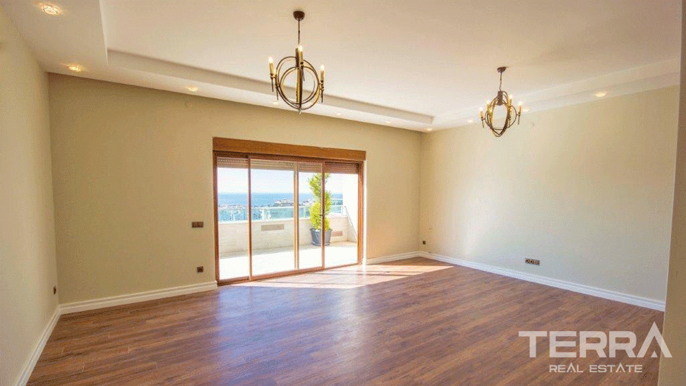 Sea & City View Luxury Penthouse Apartment in Cikcilli Alanya - 29308