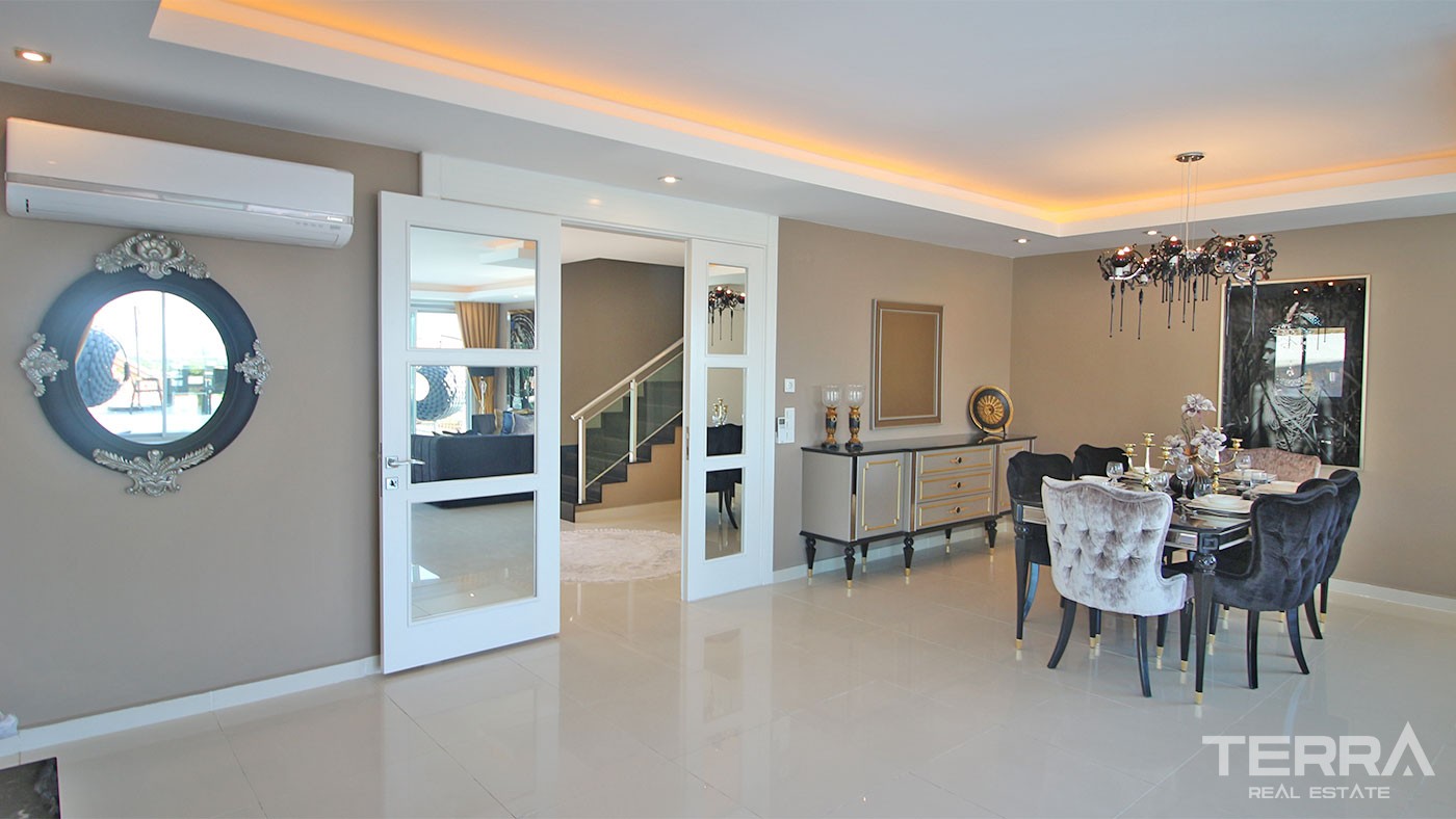 Sea View Villa for Sale in Alanya Kargıcak Surrounded by Nature - 29705