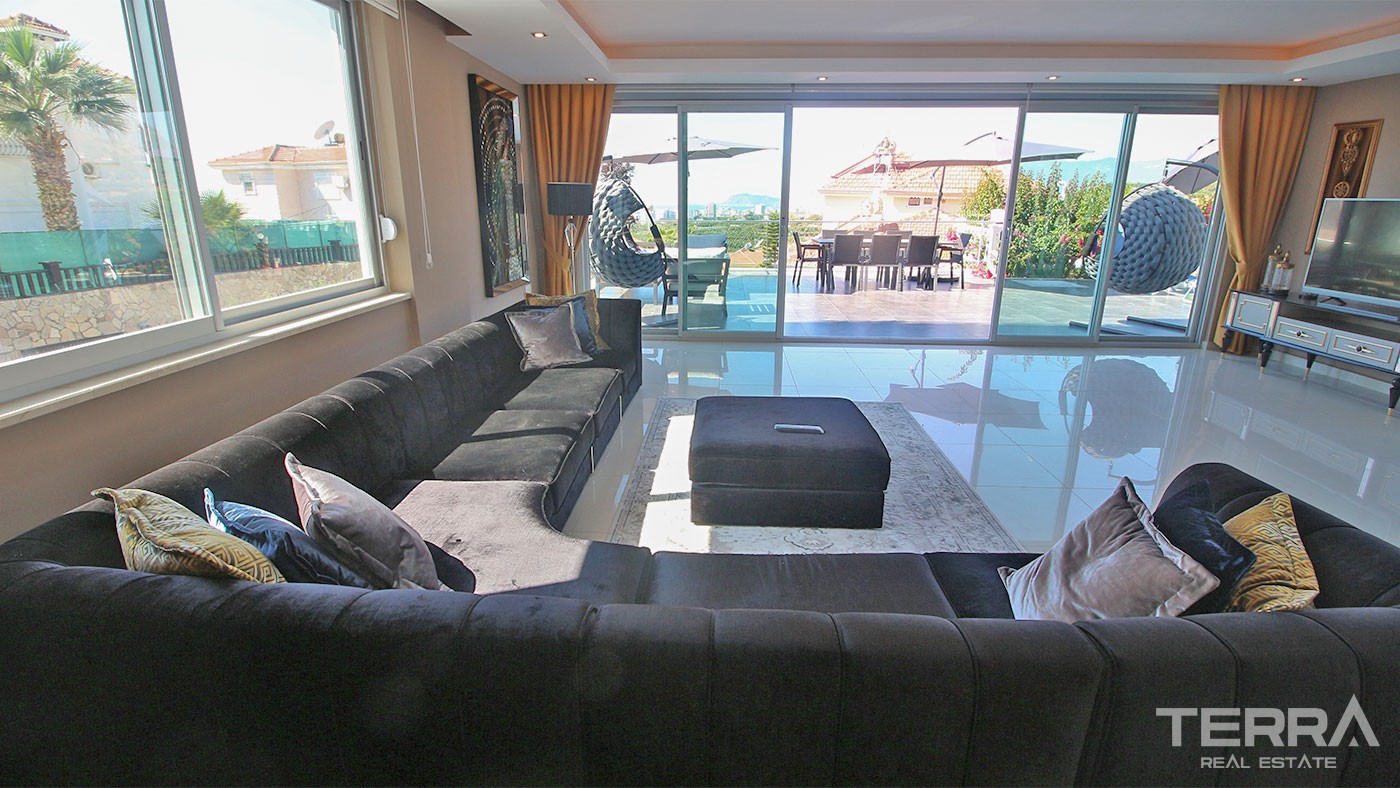 Sea View Villa for Sale in Alanya Kargıcak Surrounded by Nature - 29707
