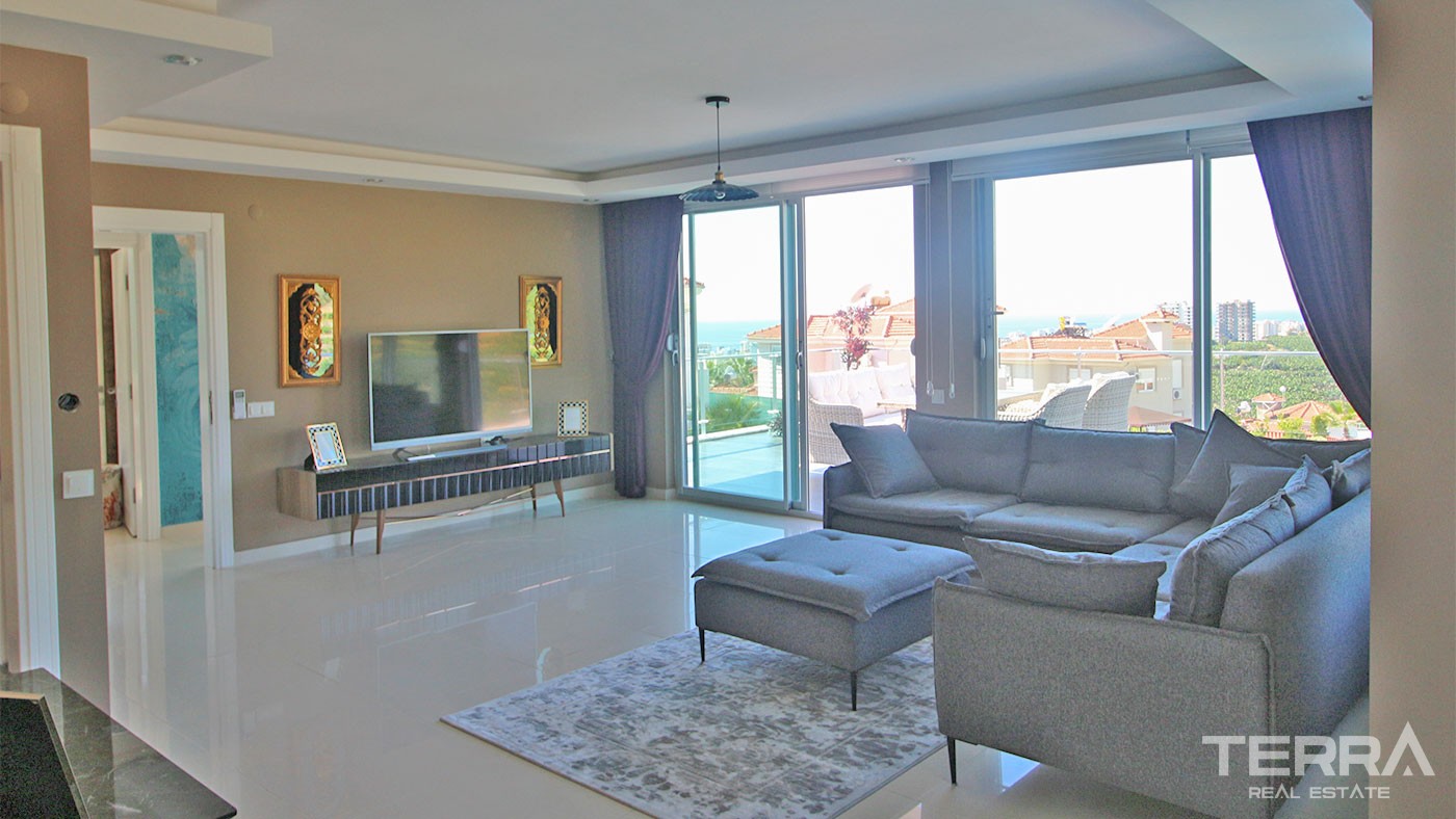 Sea View Villa for Sale in Alanya Kargıcak Surrounded by Nature - 29716