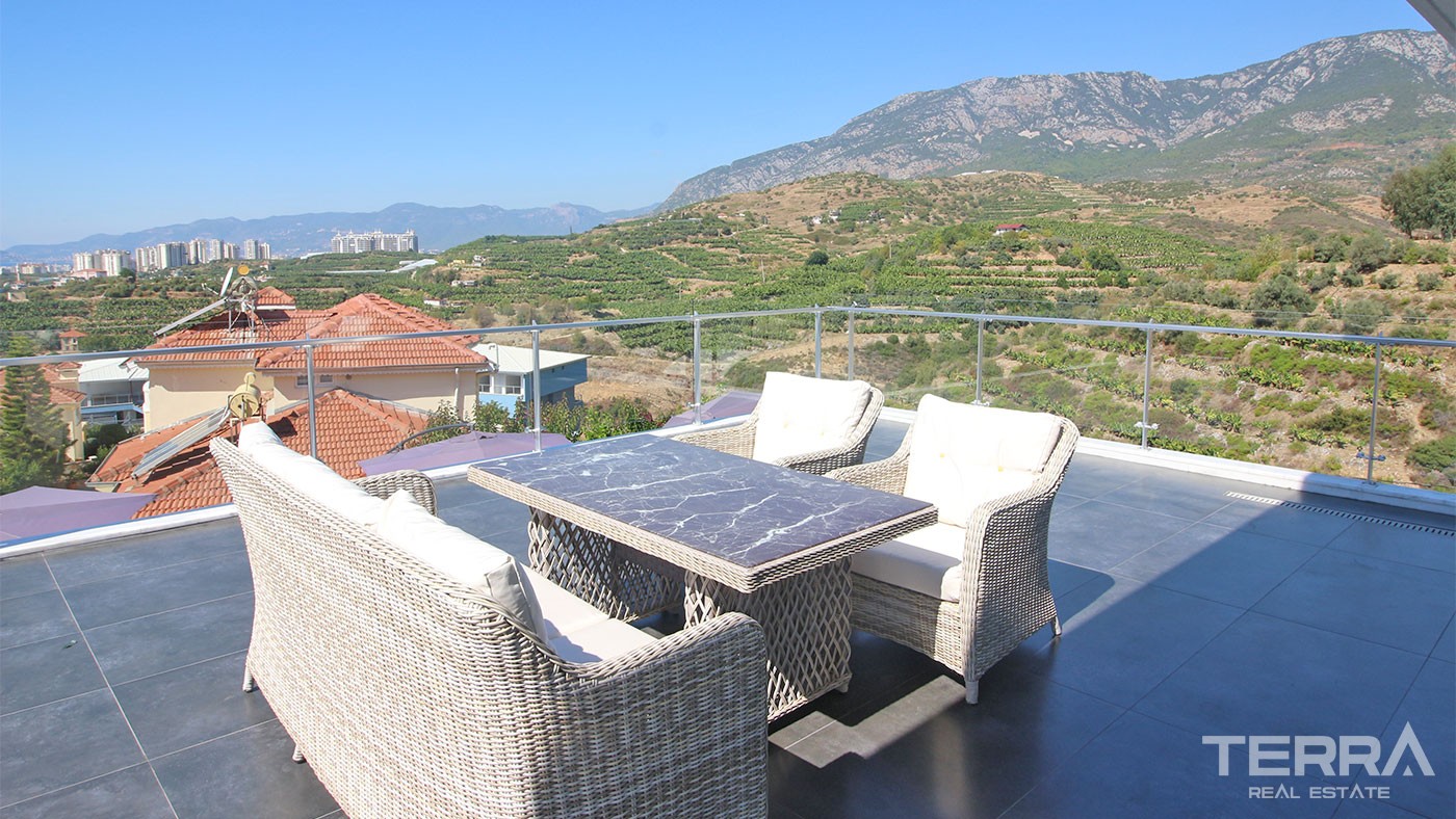 Sea View Villa for Sale in Alanya Kargıcak Surrounded by Nature - 29719