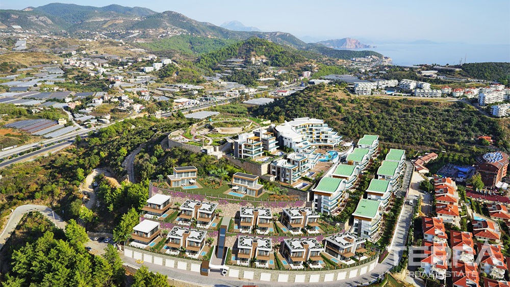 Sea View Villas with Private Swimming Pool in Alanya Konaklı - 29888