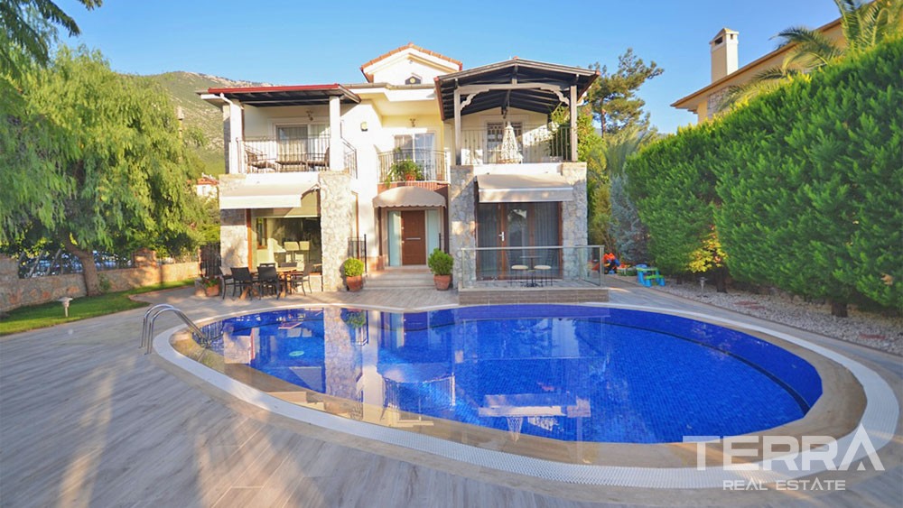 Furnished House for Sale in Fethiye Ovacık Only 5 km from the Beach - 29817