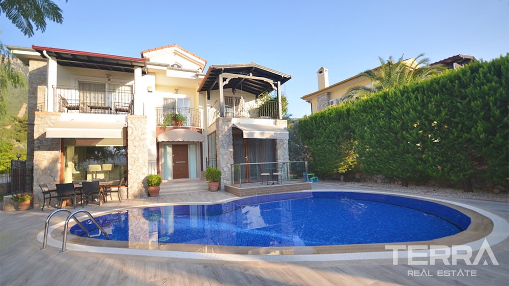 Furnished House for Sale in Fethiye Ovacık Only 5 km from the Beach