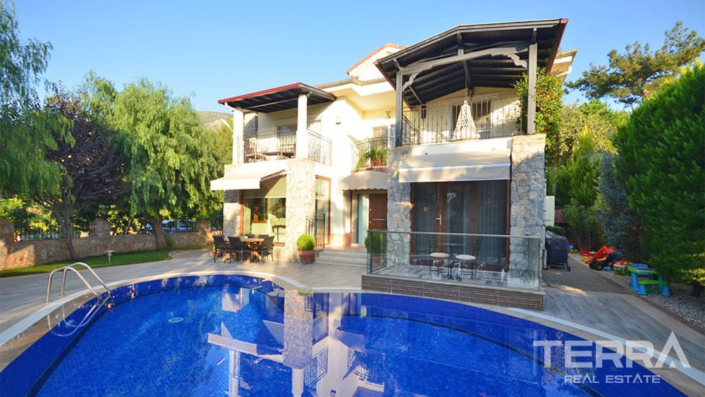 Furnished House for Sale in Fethiye Ovacık Only 5 km from the Beach - 29824