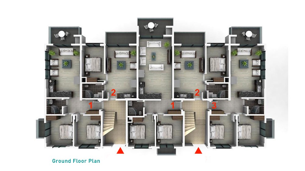 New Fethiye Çalıs Apartments for Sale Offer High Rental Income - 29900