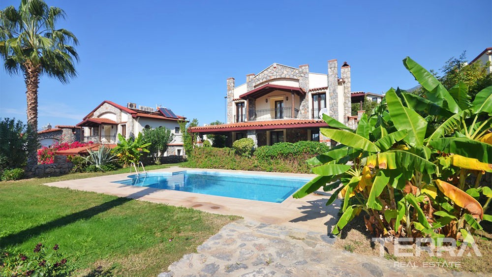 Furnished Resale Villa in Fethiye Ovacık with with Private Pool - 30087