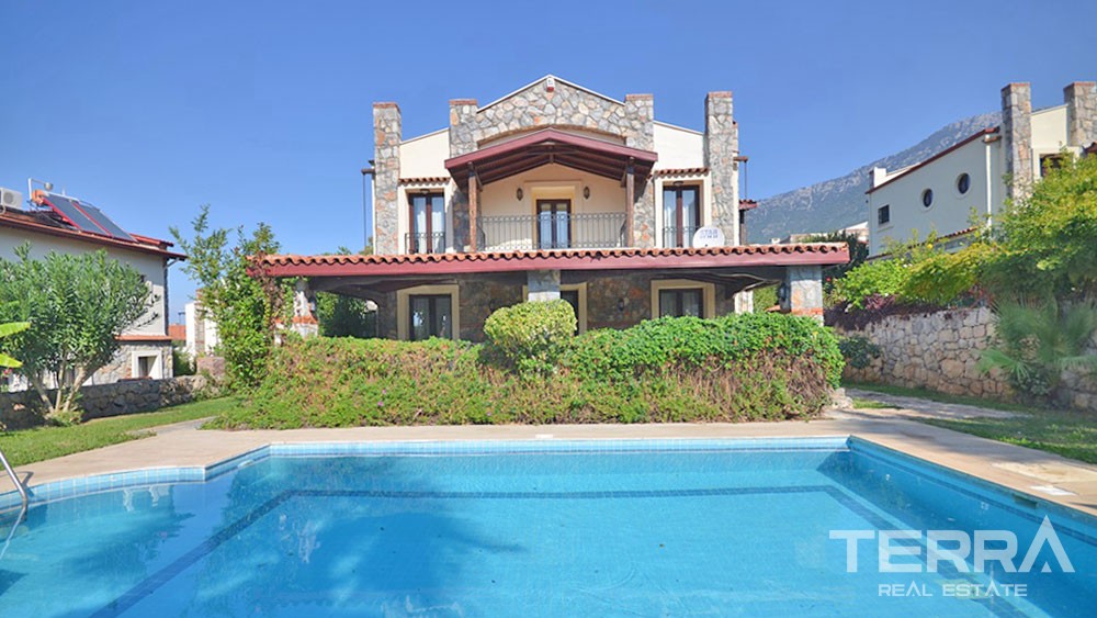 Furnished Resale Villa in Fethiye Ovacık with with Private Pool - 30089