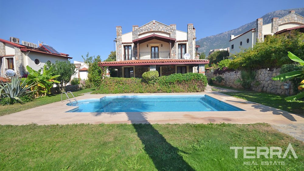 Furnished Resale Villa in Fethiye Ovacık with with Private Pool - 30095