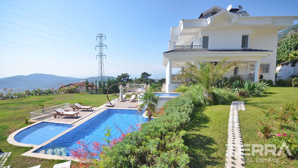 Babadağ Mountain and Sea View Villa for Sale in Fethiye Ovacık - 30107