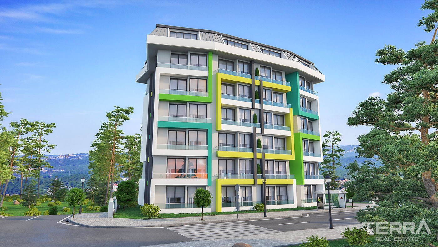 One Bedroom Apartments In a Peaceful Area of Avsallar Alanya - 30586