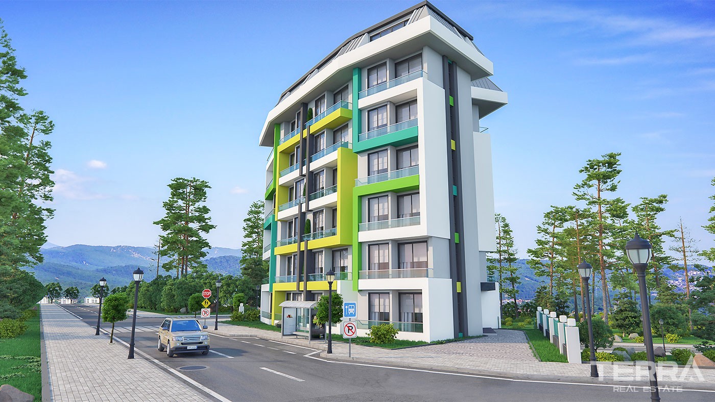 One Bedroom Apartments In a Peaceful Area of Avsallar Alanya - 30587