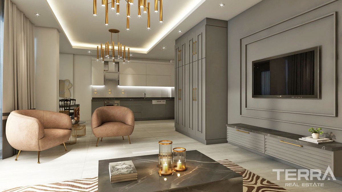 One Bedroom Apartments In a Peaceful Area of Avsallar Alanya - 44508