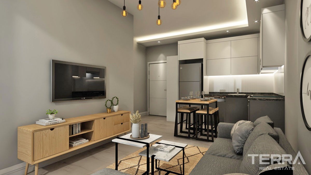 One Bedroom Apartments In a Peaceful Area of Avsallar Alanya - 44509