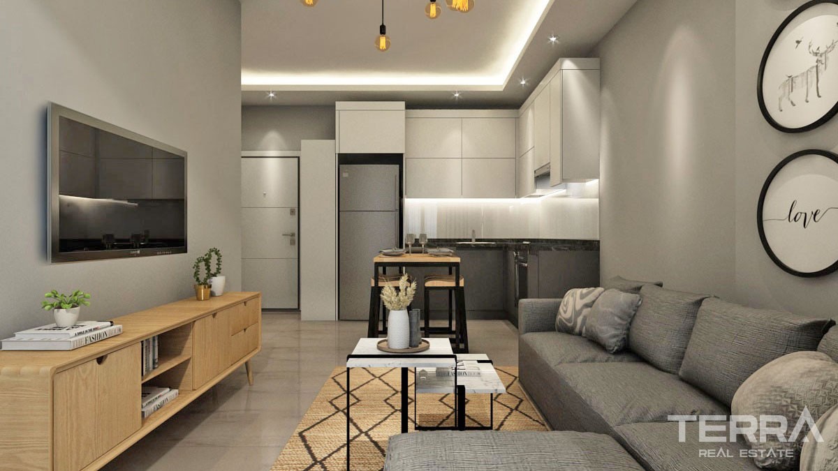 One Bedroom Apartments In a Peaceful Area of Avsallar Alanya - 44517
