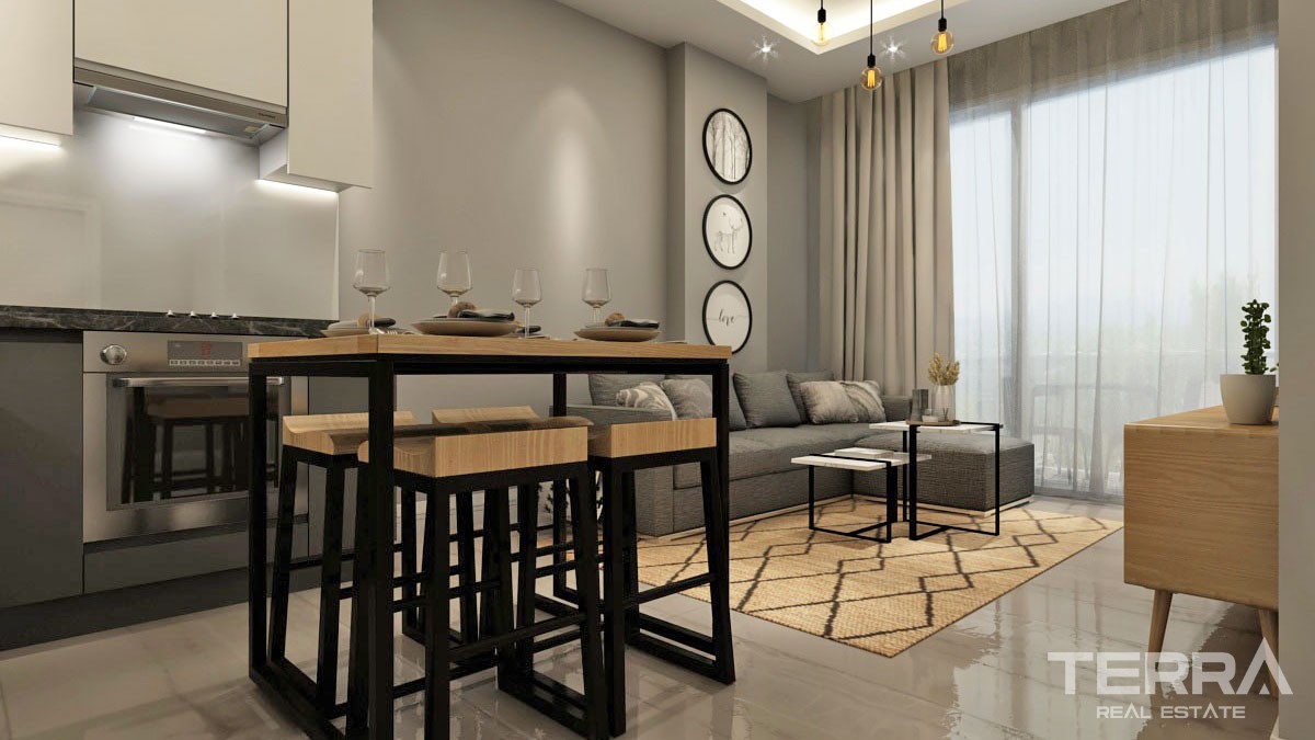 One Bedroom Apartments In a Peaceful Area of Avsallar Alanya - 44522