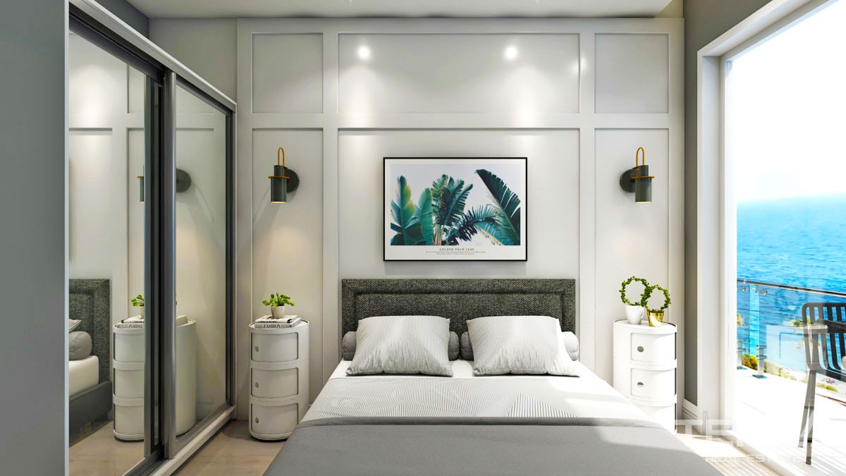 One Bedroom Apartments In a Peaceful Area of Avsallar Alanya - 44537