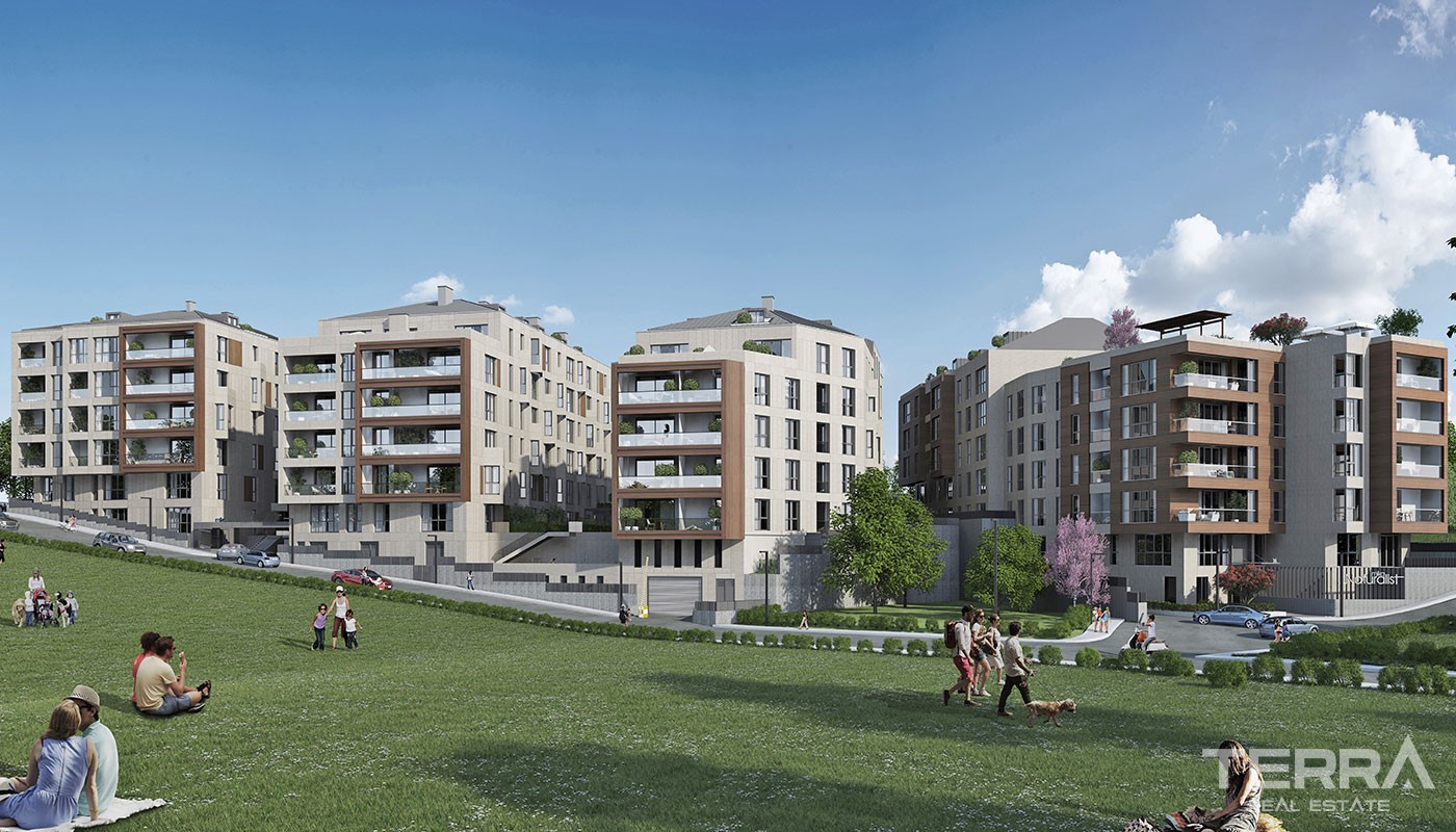 Environmental Friendly Apartments for Sale Located in Istanbul Eyüp - 30659