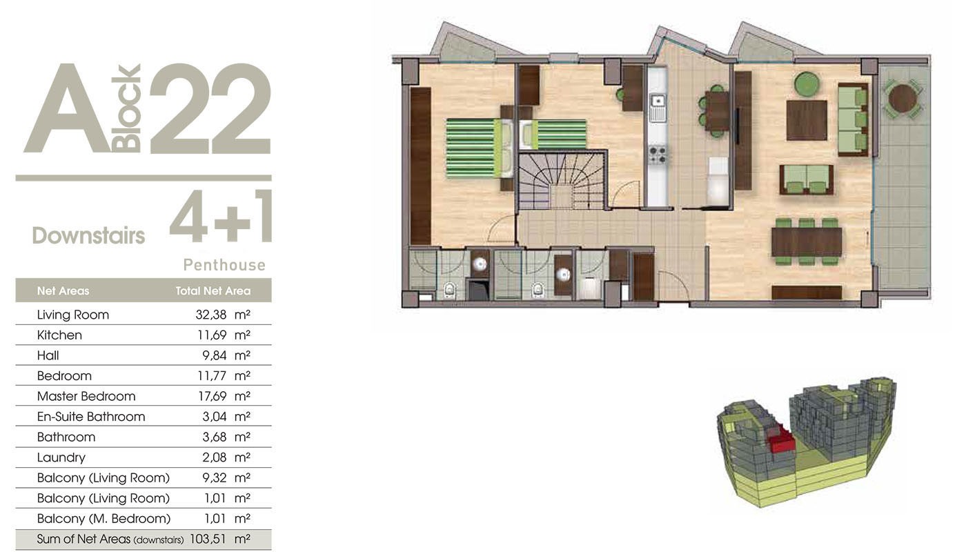 Environmental Friendly Apartments for Sale Located in Istanbul Eyüp - 30667