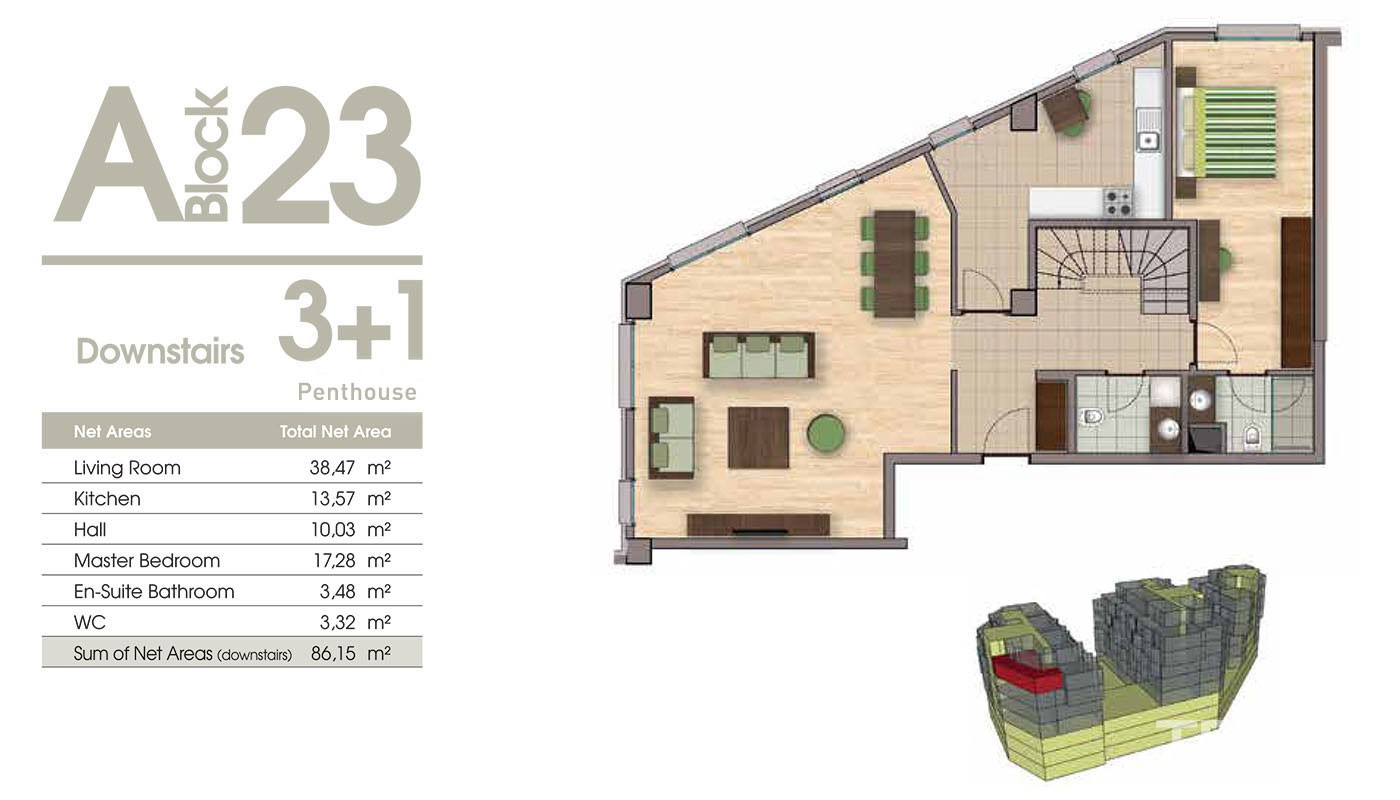 Environmental Friendly Apartments for Sale Located in Istanbul Eyüp - 30669