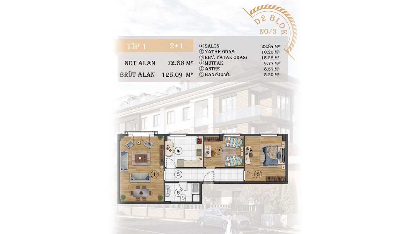 Sea View Apartments in Istanbul, Beylikdüzü in Fors Marina - 30690